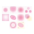thumbnail image 2 of Bloc de notas rosa de 400 hojas de 80 mm x 80 mm, serie Evening Shade, 10 diseños diferentes, notas, notas adhesivas, 2 of 5