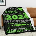 Personalized Graduation Blanket Gifts 2024,Custom Name Graduation