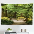 thumbnail image 1 of Japanese Tapestry, Aged Red Leaf Maple Moss Garden Scenery in Autumn Grass Relaxation in Nature, Fabric Wall Hanging Decor for Bedroom Living Room Dorm, 2 Sizes, Green, by Ambesonne, 1 of 1