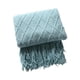 thumbnail image 1 of Wosthever Manta de Franela, Manta de sofá, Manta de Punto Grueso para el Invierno, cobijas de Microfibra de Felpa para Adultos,68 por 50 Decoración del hogar, 1 of 6