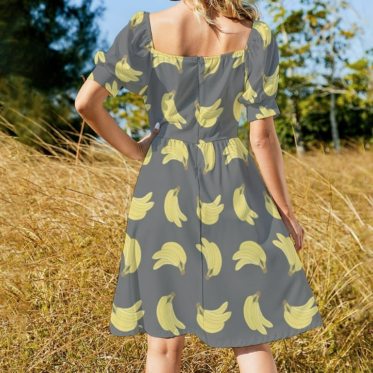 Banana print dress hotsell