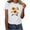White, variant on BiZtdJrK Summer Top for Women Sunflower Graphic Tees Teen Girls Cute Print T-Shirt White S