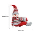 thumbnail image 2 of Bearachild Bonita caricatura de Navidad ventana cortina hebilla portátil Navidad temática hogar sala de estar sujetador accesorios de adorno Kits de decoración para fiestas Muñeco de nieve, 2 of 6