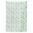 thumbnail image 2 of Turtles Tablecloth, Illustration of Repeating Motifs of Animal Print in Assorted Tones, Rectangle Satin Table Cover Accent for Dining Room and Kitchen, 60" X 90", Seafoam and Grey Yellow, by Ambesonne, 2 of 2