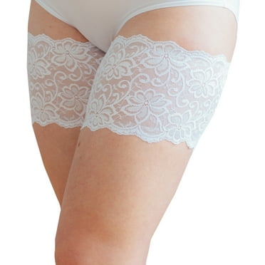 Bandelettes Thigh Bands - White DOLCE, Size XX-Large