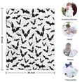 thumbnail image 4 of Halloween Bat Pattern Blanket,Comfortable Soft Flannel Throw Blanket,All Season,Warm Lightweight Blankets for Sofa Bed Couch Living Room Chair,30"x40", 4 of 4