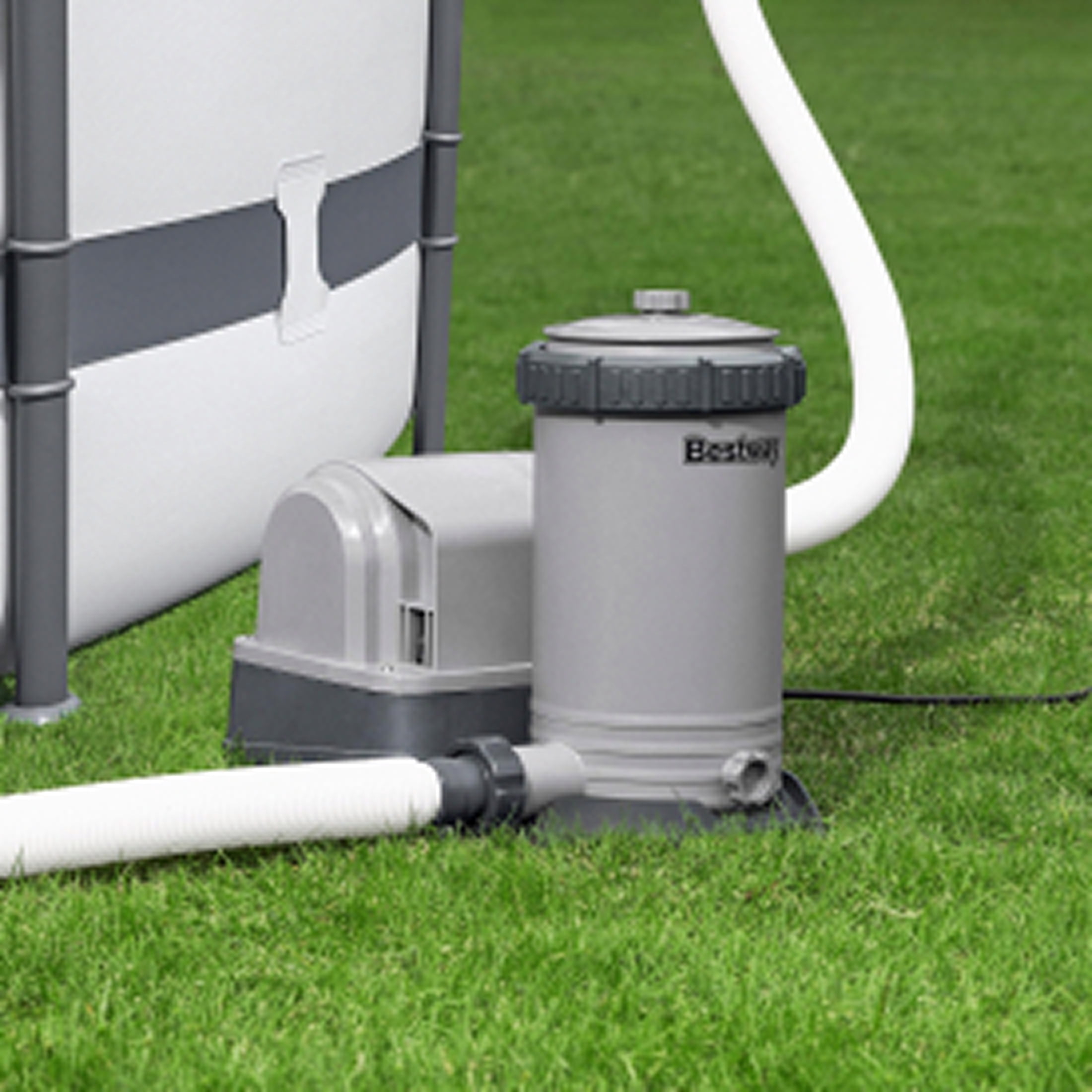Bestway 2,500 GPH Filter Pump for Above Ground Swimming Pool w/ Type IV-B Cartridge