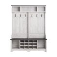 thumbnail image 1 of Prepac Armoire d'entrée rustique Ridge lavée blanc 15,5" P x 60" L x 77" H, 1 of 9