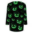 thumbnail image 6 of Crew Neck Halloween Shirts for Women 3/4 Length Sleeve Fall Tunic Tops Funny Bat,Ghost,Pumpkin Graphic Loose Casual Basic Blouse, 6 of 6