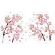thumbnail image 1 of Calcomanías de pared de flores de cerezo en acuarela con mariposas - Decoración de vinilo con flores en color rosa pastel para dormitorio, baño, sala de estar, guardería, 1 of 9