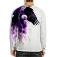 thumbnail image 4 of Workout Shirts for Men,Long Sleeve 3D Animal Graphic Print Tee Shirt Casual Round Neck Pullover Sweatshirts Top, 4 of 4