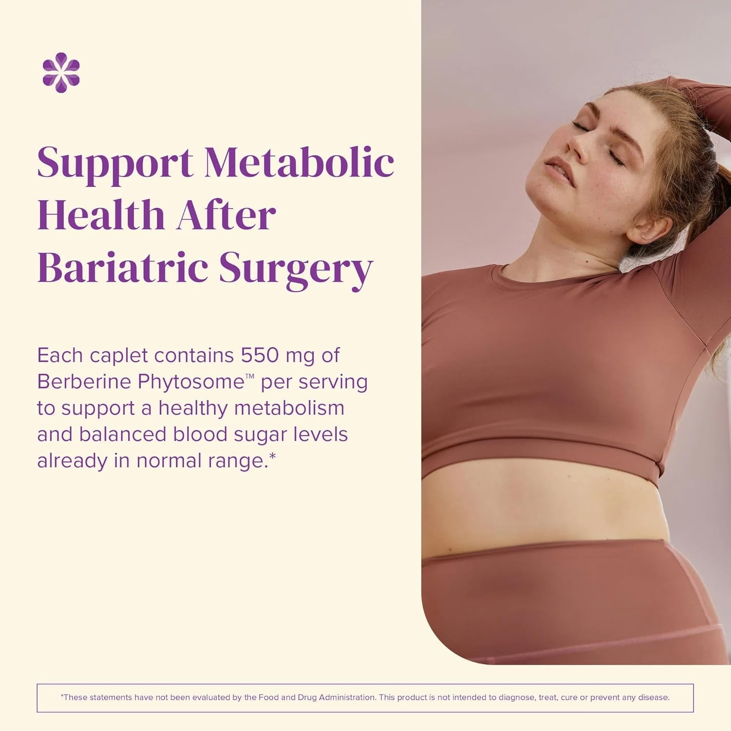 (3 pack) Barimelts Berberine Phytosome 550mg - 60 Easy-Swallow Caplets (1-Month Supply) - Metabolism Support for Women After Bariatric Surgery​