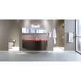 thumbnail image 7 of Moen YB8863BL 90 Degree 20" Wide 3 Light Reversible Bathroom Vanity Light Fixture - Black, 7 of 7
