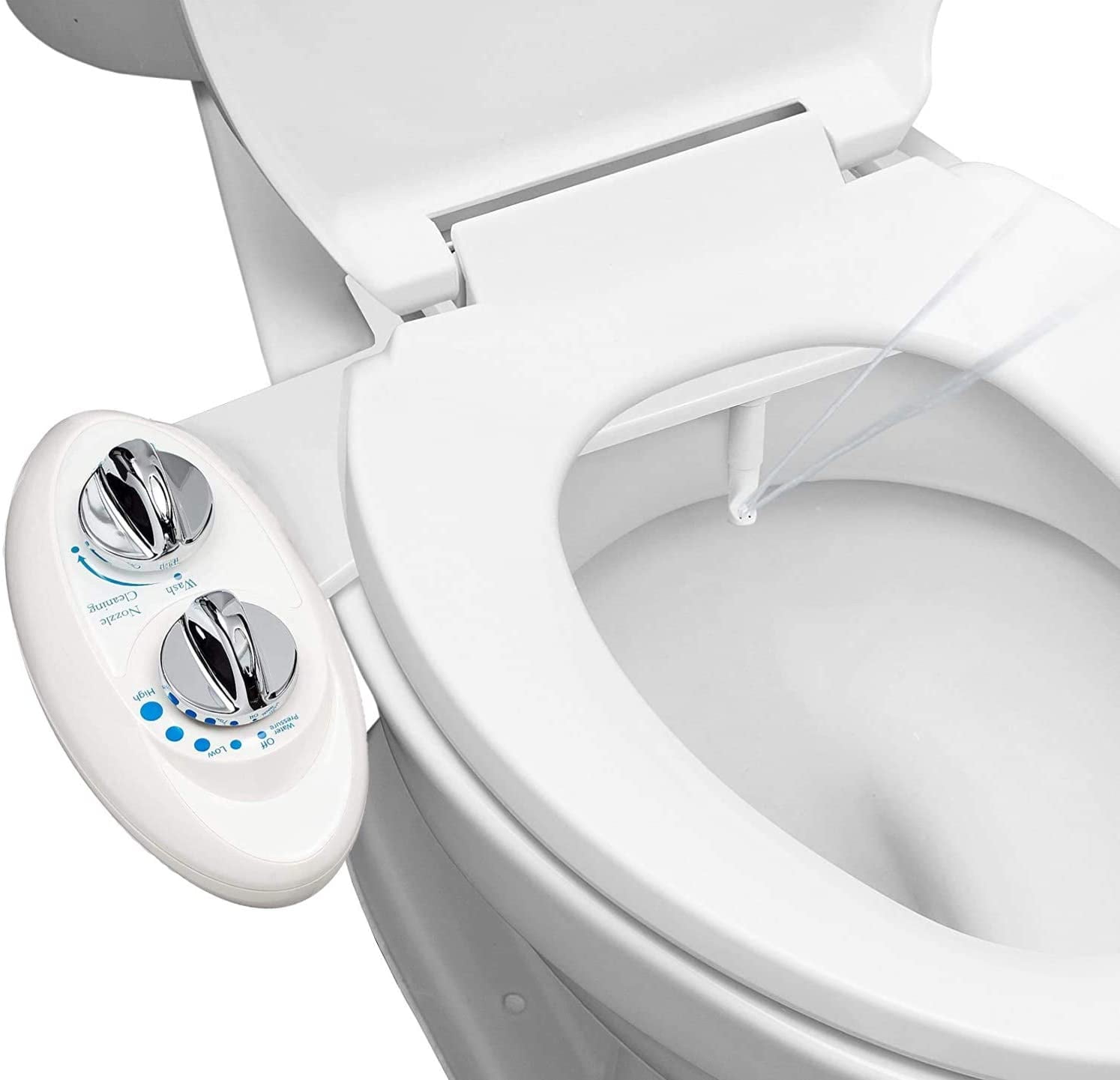 antik knus Opdatering EHM Bidet Non-Electric Mechanical Bidet Toilet Attachment w/Self Cleaning  White Stainless Steel Nozzle and Easy Water Pressure Adjustment for Sanitary  and Feminine Wash - Walmart.com