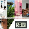thumbnail image 6 of Deago 4-Pack Mini LCD Digital Electronic Temperature Humidity Meters Gauge Indoor Thermometer Hygrometer Fahrenheit (℉) for Humidors, Greenhouse, Garden, Cellar (Black), 6 of 7