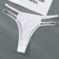 thumbnail image 2 of eczipvz Women's Panties Satin Thong Panties Tangas Cheeky Underwear Cotton Brief(White,S), 2 of 3