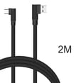 thumbnail image 3 of Double Elbow USB Cable 2A elbow USB cable Sync Data Nylon Woven TPE High Speed Charging Cable for Android/IOS/Type-C, 3 of 8