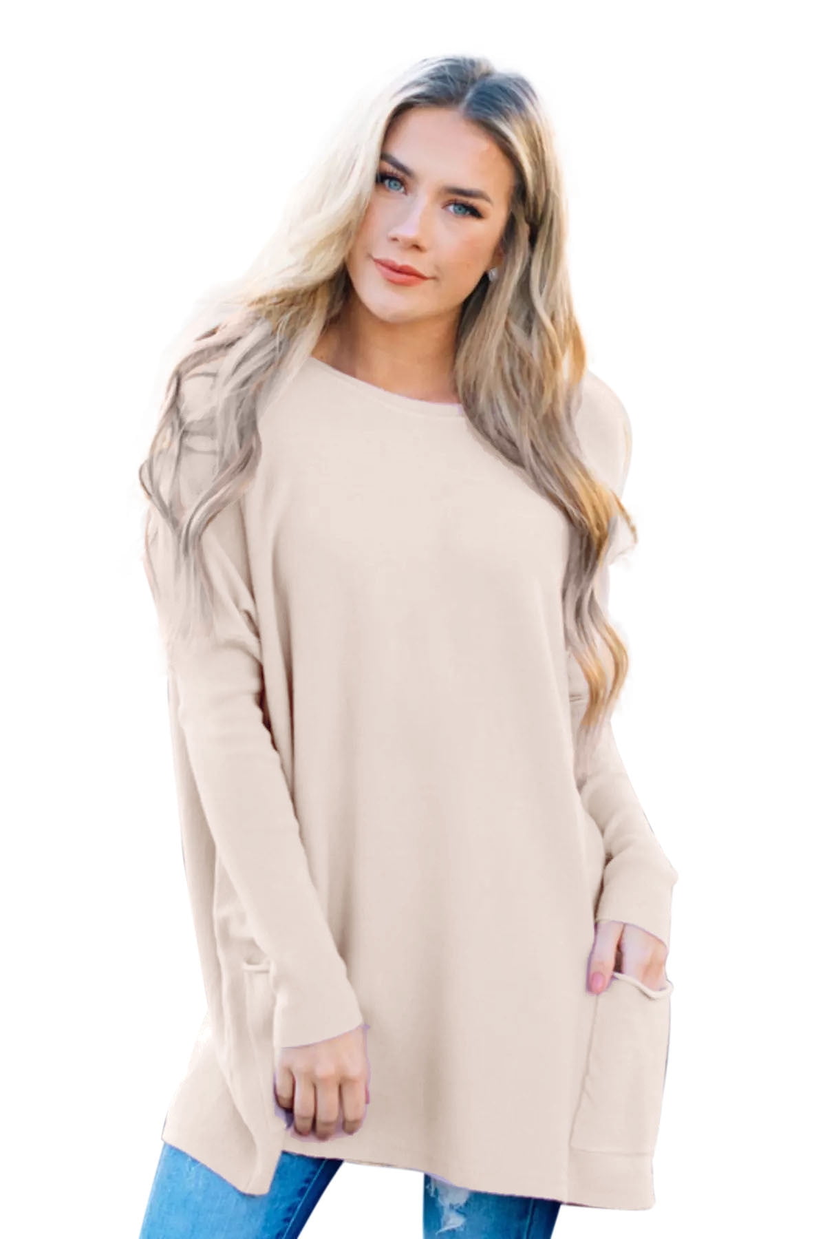 Women's Soft Knit Sweater With Loose Fit For Elegant Comfort And Everyday Versatility