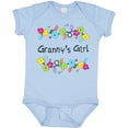 thumbnail image 3 of Inktastic Grannys Girl Bright Flowers Girls Baby Bodysuit, 3 of 5