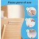 thumbnail image 4 of Tope para Puerta 76 PCS, Protector de Pared de Silicona, Protector Adhesivo Reutilizable, Adecuados para Paredes y Muebles, 4 of 4