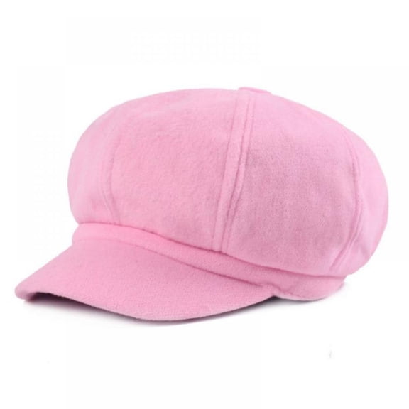 Retro Woolen Octagonal Cap For Women Autumn Winter Casual Outdoor Warm Temperament Berets Literary Painter Hat