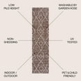 thumbnail image 4 of JONATHAN Y SANTA MONICA 2 x 10 Runner Rug, Carwa Tribal Diamond Trellis - Brown/Beige, SMB128B-210, 4 of 10