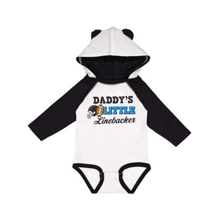 

Inktastic Daddys Little Linebacker Gift Baby Boy or Baby Girl Long Sleeve Bodysuit