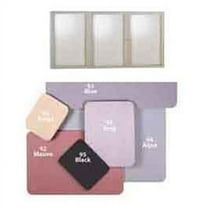 Ghent Traditional 3-Door Enclosed Fabric Bulletin Board, 48" x 72", Gray, Satin Aluminum Frame