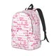 thumbnail image 1 of Disketp Breast Cancer Ribbons Awareness print Canvas Backpack Lightweight Travel Daypack Student Rucksack Laptop Backpack-Medium, 1 of 5