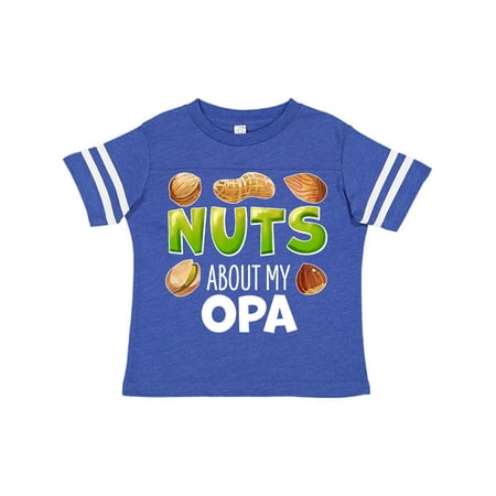 

Inktastic Nuts About My Opa Peanut Almond Pistachio Gift Toddler Boy or Toddler Girl T-Shirt