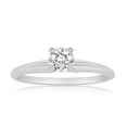 thumbnail image 1 of G/SI 1/5ct Diamond Solitaire Engagement Ring in Sterling Silver, 1 of 2