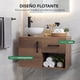 thumbnail image 4 of Mueble para Baño Gabinete Organizador con Llave Monomando Lavabo con Escurridor cafe, 4 of 8
