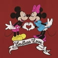 thumbnail image 2 of Women's Mickey & Friends Endless Love Graphic Tee Red X Large, 2 of 4
