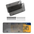 thumbnail image 4 of Licencia 2 PCS Protector de Matrícula Marcos de matrícula Incalebrantable Conpas de Tornillo, Cubierta de Placa A Prueba de Polvo Para Automóviles, Camiones, 4 of 4