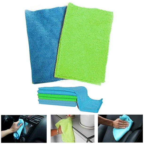 6 Pc Multi Purpose Microfiber Cloth Cleaning Rag Window Cleaner Towel Car Detail Walmart Com Walmart Com