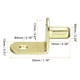 thumbnail image 2 of Puntas de soporte para estantes Uxcell, soportes en forma de L, pines para estantes con agujero, tono dorado, 6 mm, 2 of 5
