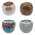 thumbnail image 1 of Portavelas de Cristal de mosaico BLESIY 4 Piezas, 1 of 8