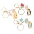 thumbnail image 4 of GOOHOCHY 3 llaveros de estilo japonés tradicional con diseño de flor de cerezo, para mochilas, bolsos y monederos, llavero decorativo., 4 of 7