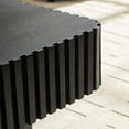 thumbnail image 5 of Kevinplus 35.43" Modern Square Handcraft Drum Coffee Table with Sturdy MDF Pedesta for Living Room, Black, 5 of 8