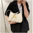 thumbnail image 3 of Shoulder Bag for Women, Elegant Underarm Purse Ladies, Vintage Shoulder Bag for Women, Commuter Package, White, 3 of 7