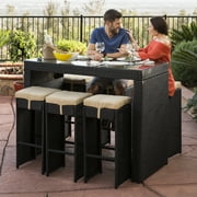 Best Choice Products 7 Piece Outdoor Rattan Wicker Bar Dining Patio Best Choice Products 7 Piece Outdoor Rattan Wicker Bar Dining Patio Furniture Set W