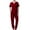 Wine, variant on Scrubs for Women Set Scrub Top and Jogger Pant Workwear Modern Medical Uniforms Suit Classic Nursing Scrubs Set with Pockets