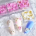 thumbnail image 2 of 2 cajas de dijes de flores acrílicas 3D, suministros de diseño de uñas, accesorios de decoración, joyería de resina floral de tamaño mixto, 2 of 5