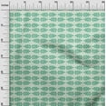 thumbnail image 3 of oneOone Cotton Poplin Green Fabric Asian Block Print Diy Clothing Quilting Fabric Print Fabric By Yard 42 Inch Wide, 3 of 4