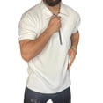 thumbnail image 2 of Blusa y camisa de manga corta con cuello vuelto Primavera y verano Casual y cómoda Manga corta Color sólido Solapa de manga corta Top/camisa Pantalones de hombre, 2 of 7