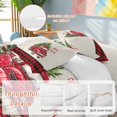 thumbnail image 2 of Merry Christmas Bedding Duvet Cover Set Twin Size 4 Pieces Red Truck Winter Christmas Tree Plaid Bedding Set with Zipper Closure, 1 Comforter Cover 68x86 Inches 1 Flat Sheet & 2 Pillow Cases, 2 of 6