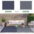 thumbnail image 4 of Outdoor Rug x Reversible Mats Outdoor Area Rug Plastic Straw Rug Geometric Rv Mat for Patio Camping Rv Picnic Backyard Deck Balcony Porch Beach Trailer ( ), 4 of 7