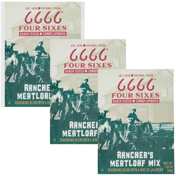 Four Sixes Rancher's Meatloaf 1.25 Oz (Pack of 3)