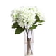 thumbnail image 1 of Ramo de hortensias artificiales, flores de seda, boda, fiesta nupcial, decoración del hogar (blanco verde), 1 of 2