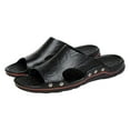 thumbnail image 2 of BONIXOOM Sandals Men Clearance Buckle None V-Day Casual Summer Men Shoes Black Size 10, 2 of 6